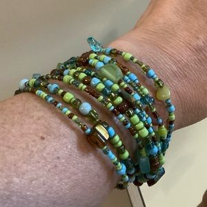 Beautiful multi strand beaded bracelet